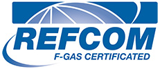 the logo for Refcom F-Gas Certificated